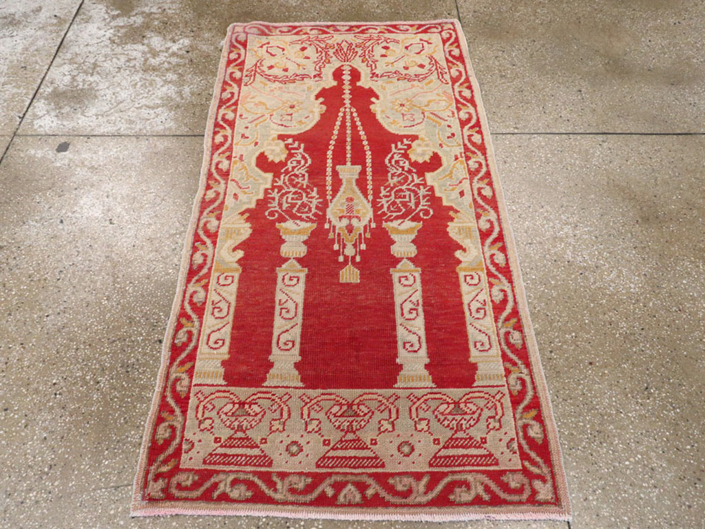 Antique Turkish Oushak Rug, No.16136 - Staging