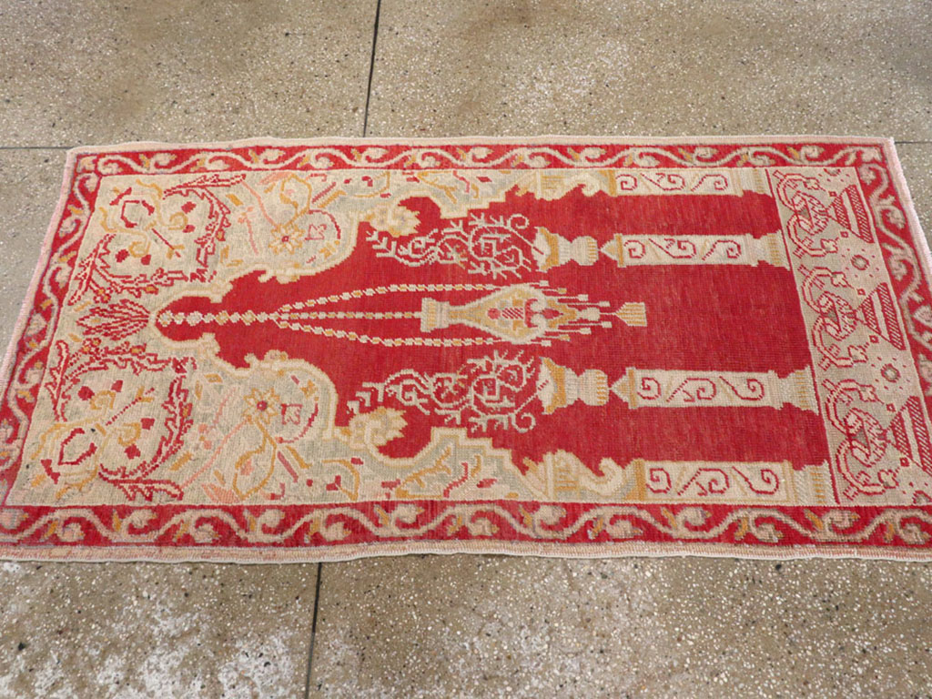 Antique Turkish Oushak Rug, No.16136 - Staging