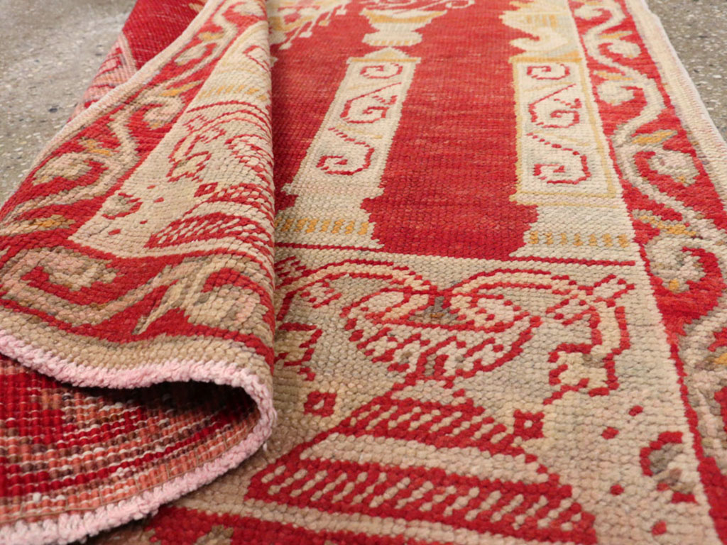 Antique Turkish Oushak Rug, No.16136 - Staging