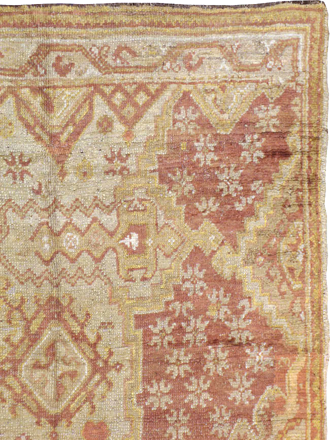Antique Turkish Oushak  Carpet, No.16144 - Staging