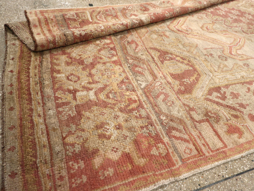 Antique Turkish Oushak  Carpet, No.16144 - Staging