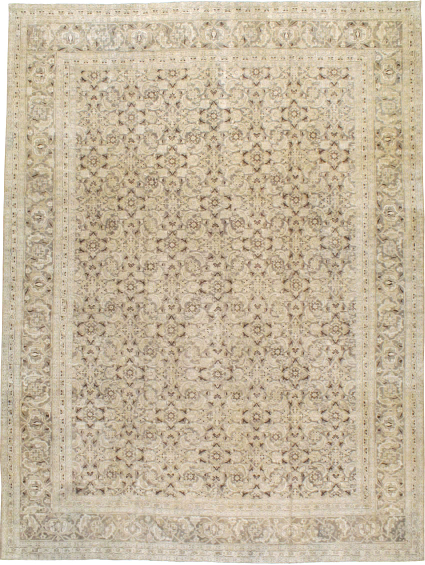 Antique Persian Tabriz Carpet, No.16194 - Staging