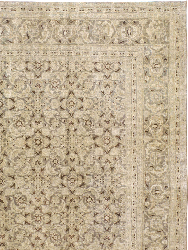 Antique Persian Tabriz Carpet, No.16194 - Staging