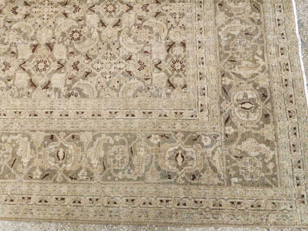Antique Persian Tabriz Carpet, No.16194 - Staging