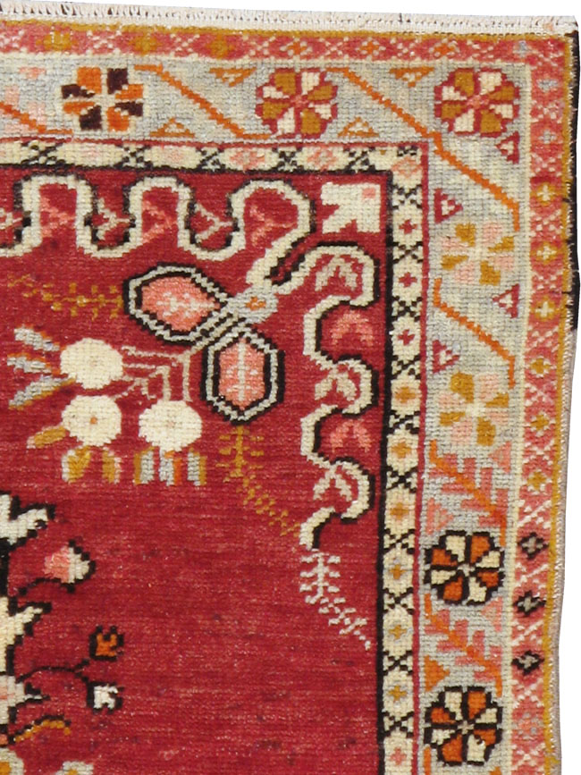 Vintage Turkish Oushak Rug, No.16198 - Staging