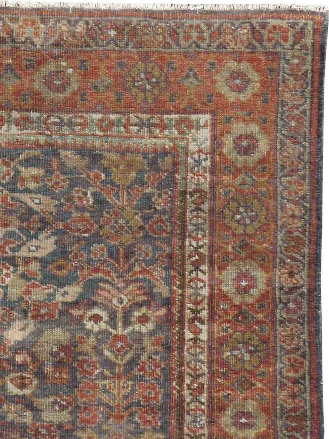 Antique Persian Mahal Rug, No.16199 - Staging