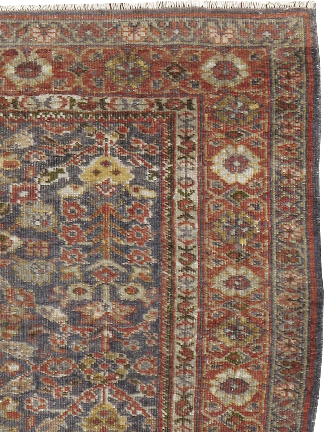 Antique Persian Mahal Rug, No.16199 - Staging