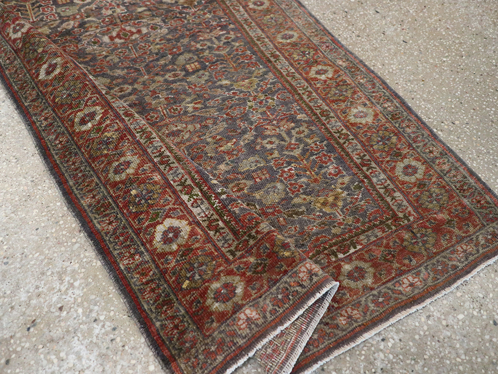 Antique Persian Mahal Rug, No.16199 - Staging