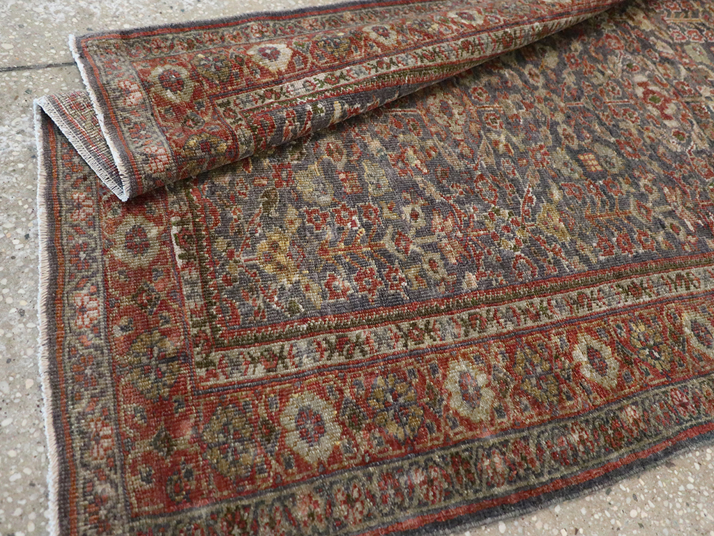 Antique Persian Mahal Rug, No.16199 - Staging