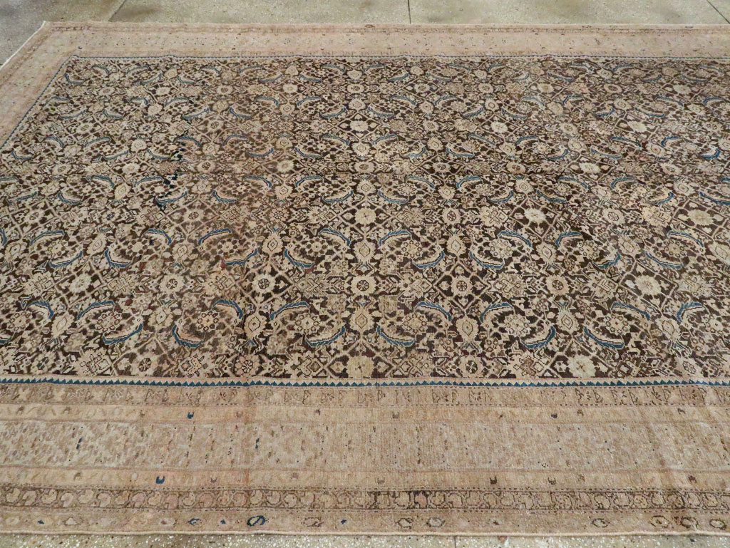 Antique Persian Malayer Carpet, No.16252 - Staging