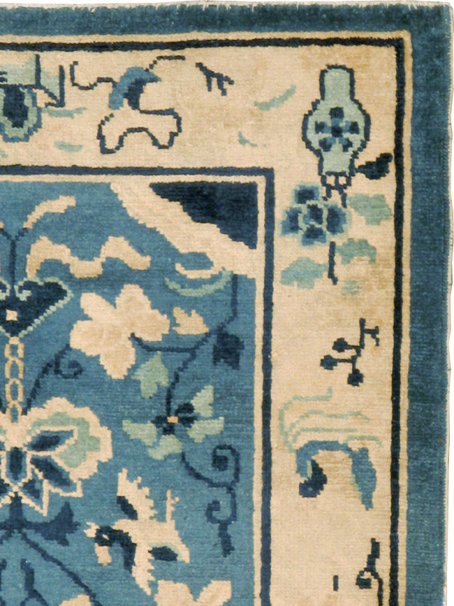 Antique Chinese Peking Rug, No.16257 - Staging