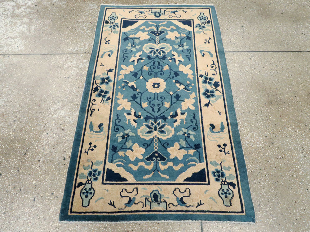 Antique Chinese Peking Rug, No.16257 - Staging