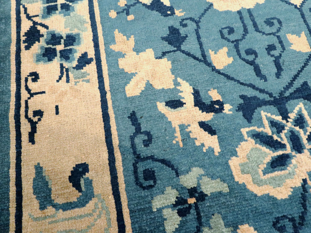 Antique Chinese Peking Rug, No.16257 - Staging