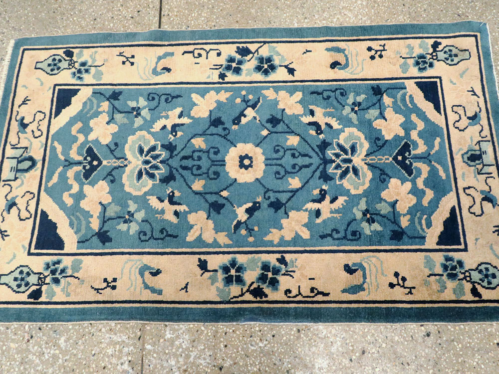 Antique Chinese Peking Rug, No.16257 - Staging