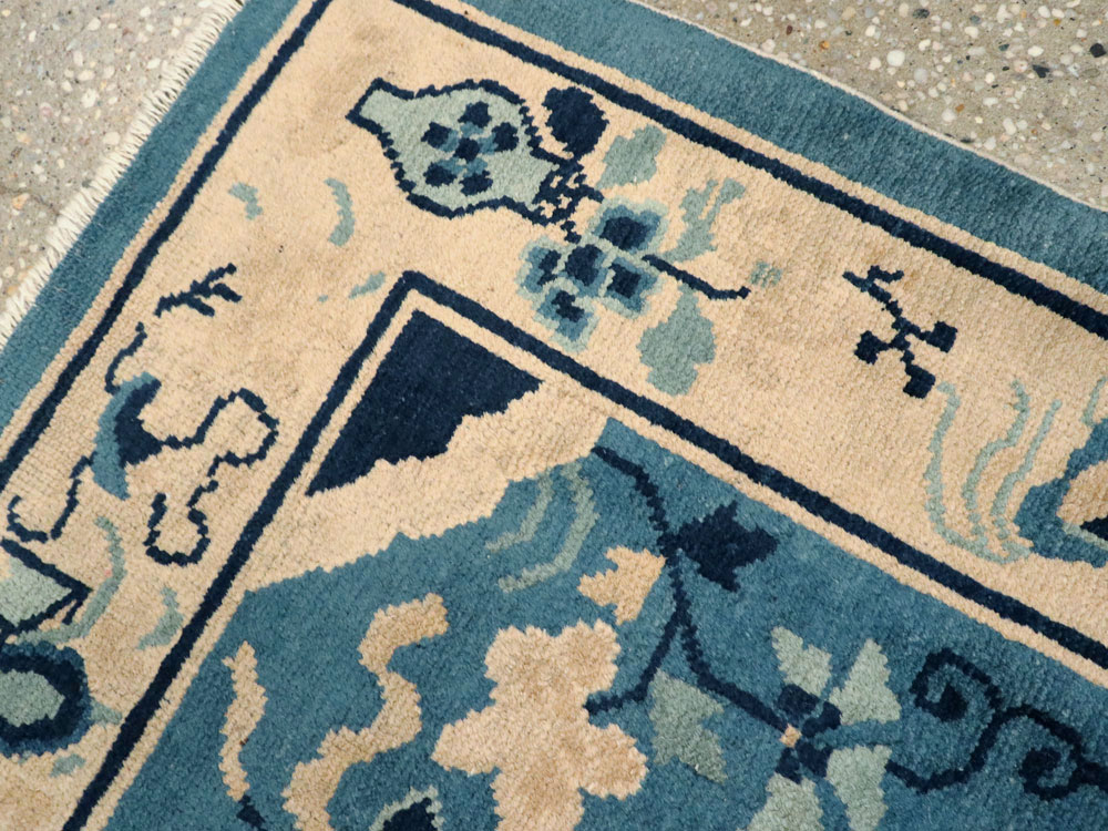 Antique Chinese Peking Rug, No.16257 - Staging