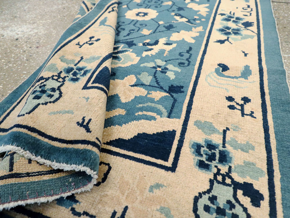 Antique Chinese Peking Rug, No.16257 - Staging