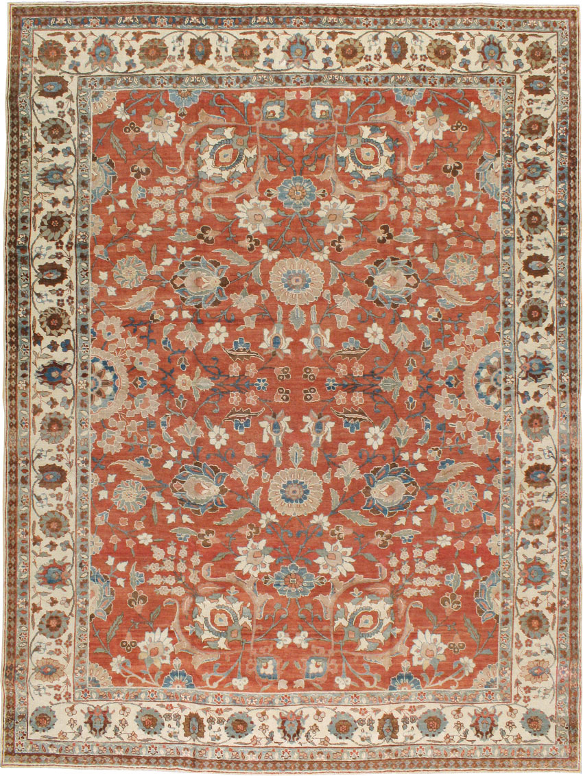 Vintage Persian Tabriz Carpet, No.16263 - Staging