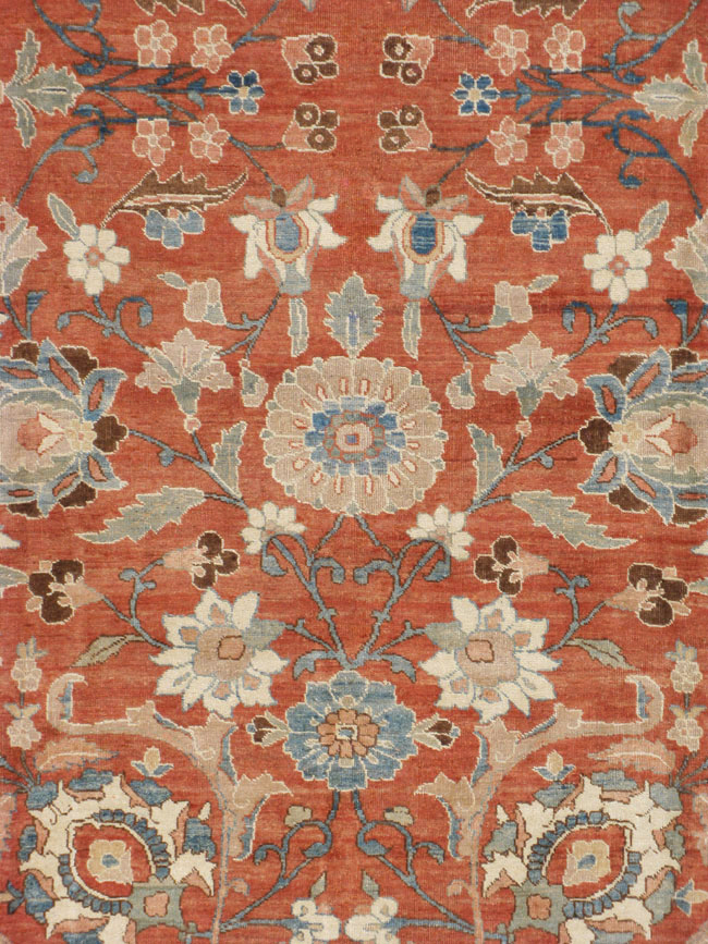 Vintage Persian Tabriz Carpet, No.16263 - Staging