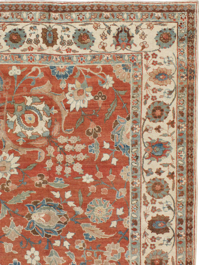 Vintage Persian Tabriz Carpet, No.16263 - Staging