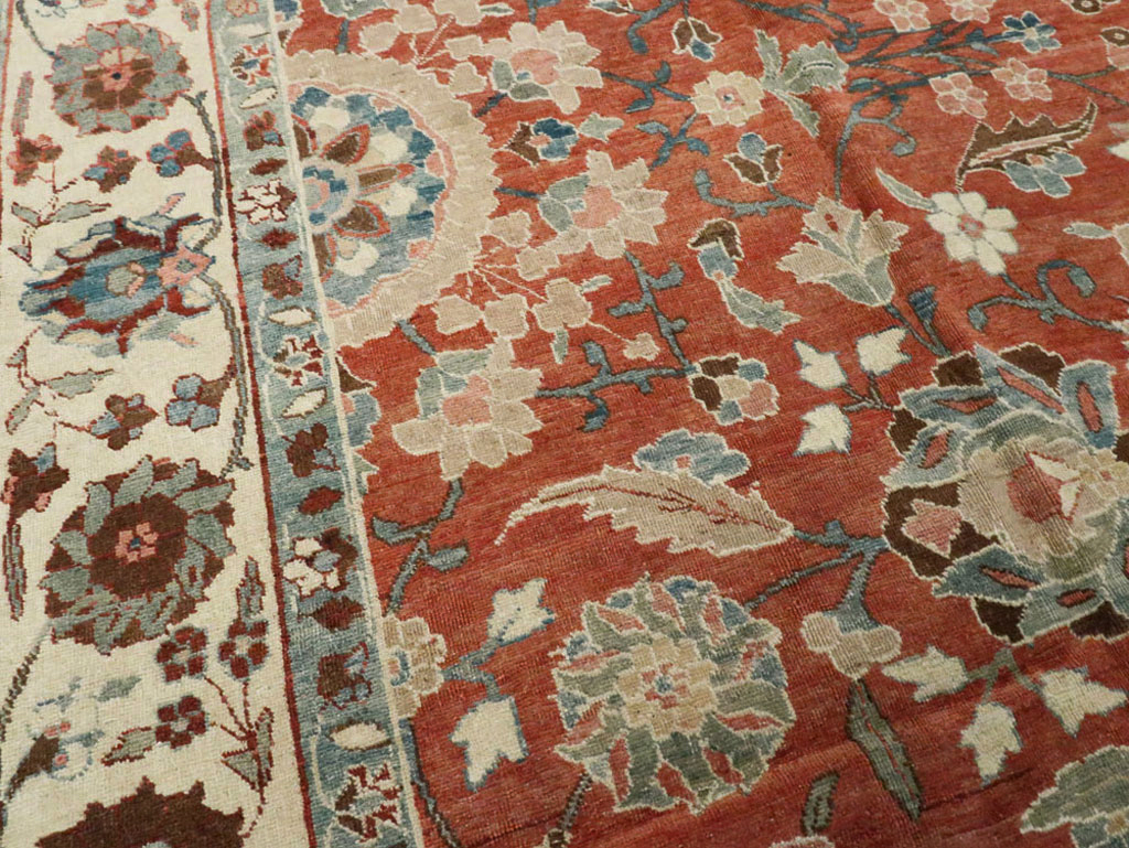 Vintage Persian Tabriz Carpet, No.16263 - Staging