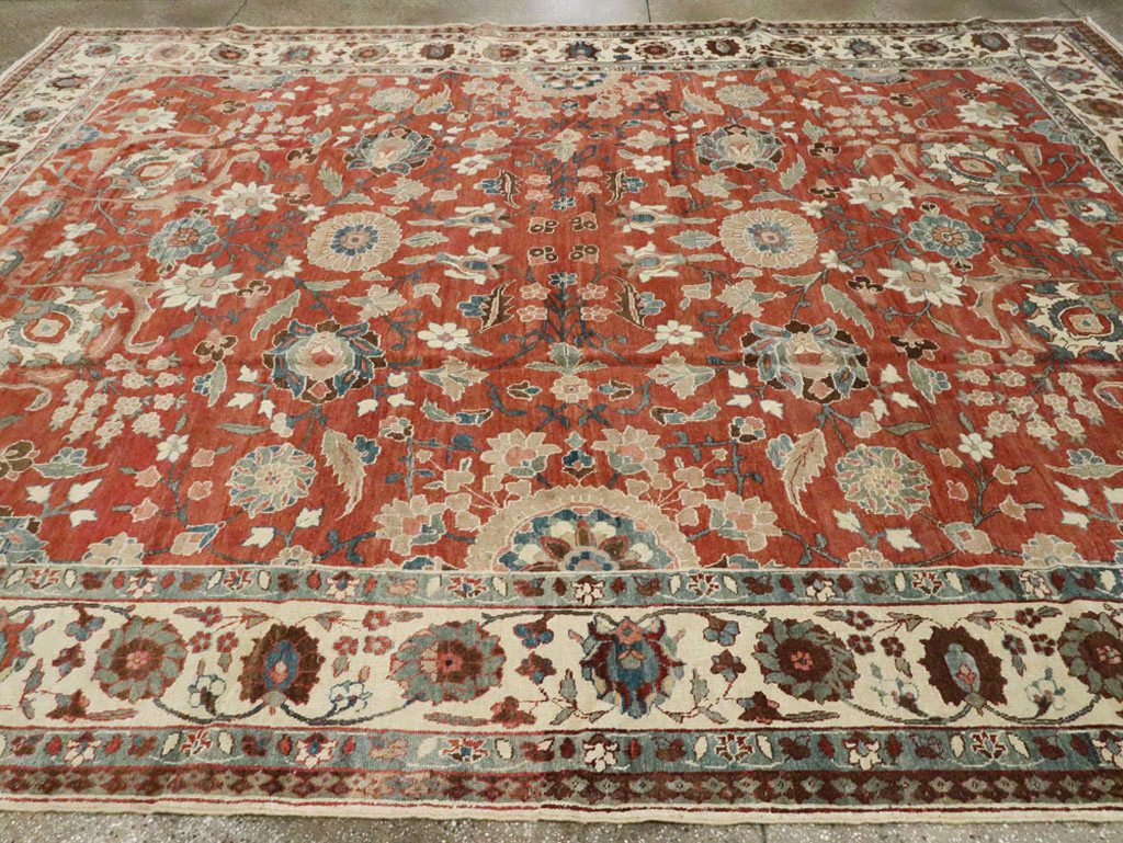 Vintage Persian Tabriz Carpet, No.16263 - Staging