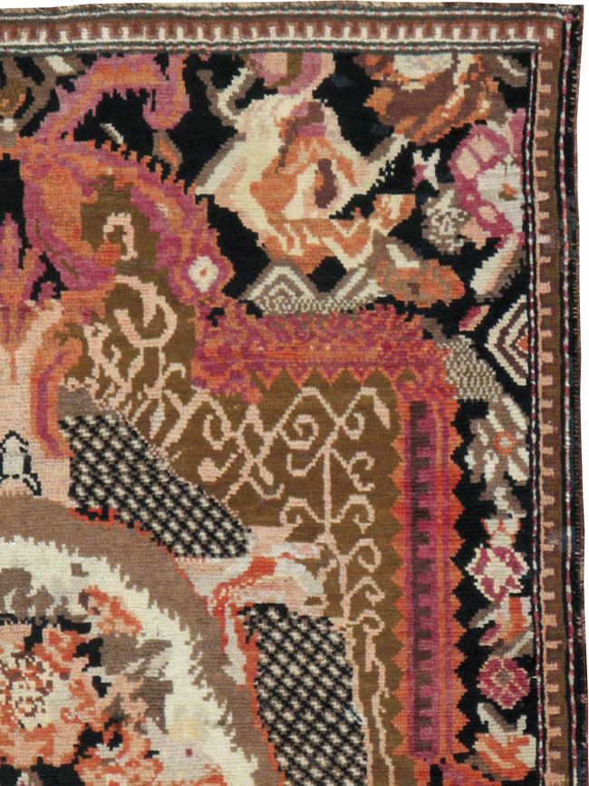 Antique Caucasian Karabagh Rug, No.16280 - Staging