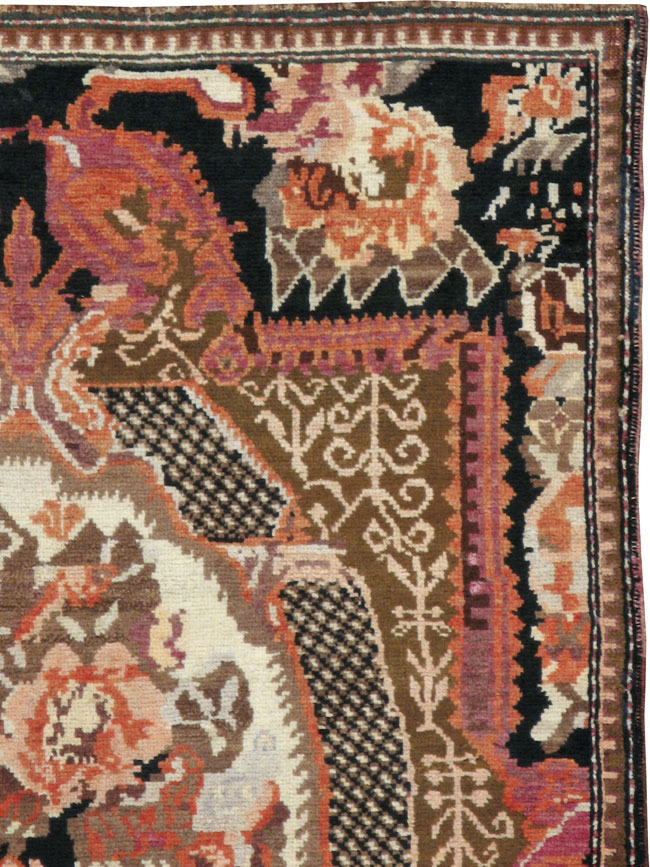 Antique Caucasian Karabagh Rug, No.16280 - Staging