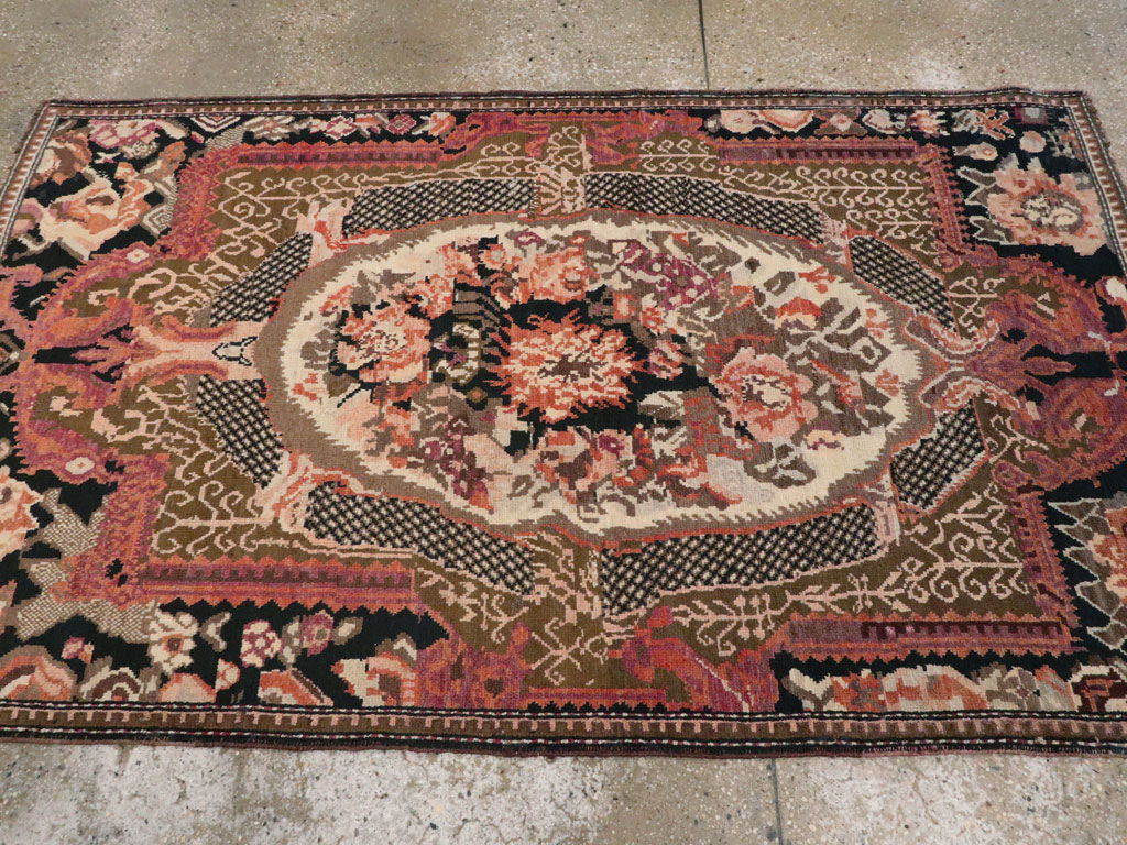 Antique Caucasian Karabagh Rug, No.16280 - Staging