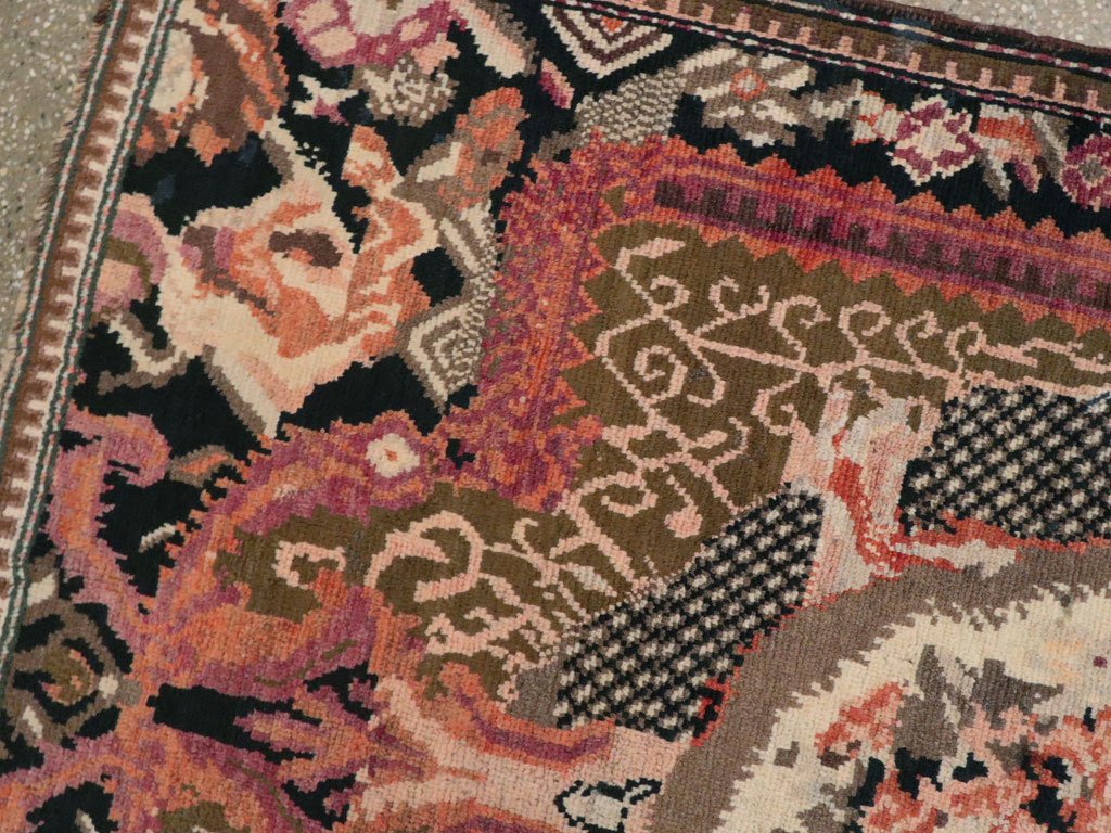 Antique Caucasian Karabagh Rug, No.16280 - Staging