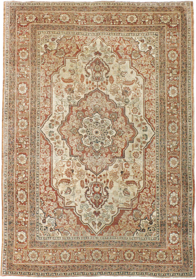 Antique Persian Tabriz Hagi Jalil Rug, No.16281 - Staging