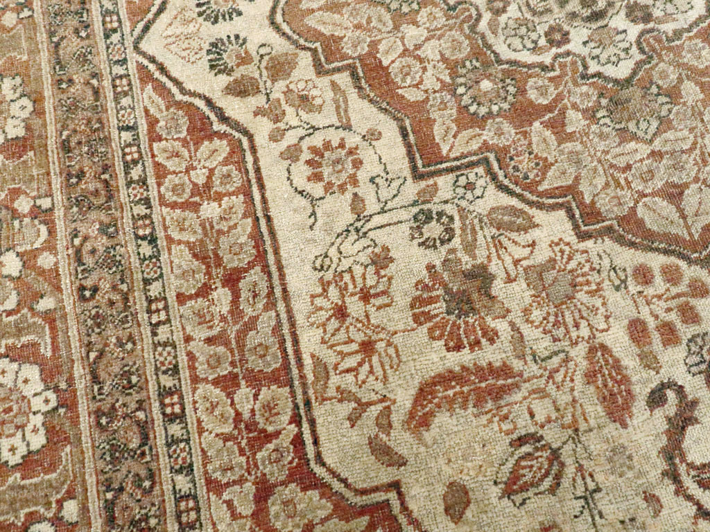 Antique Persian Tabriz Hagi Jalil Rug, No.16281 - Staging