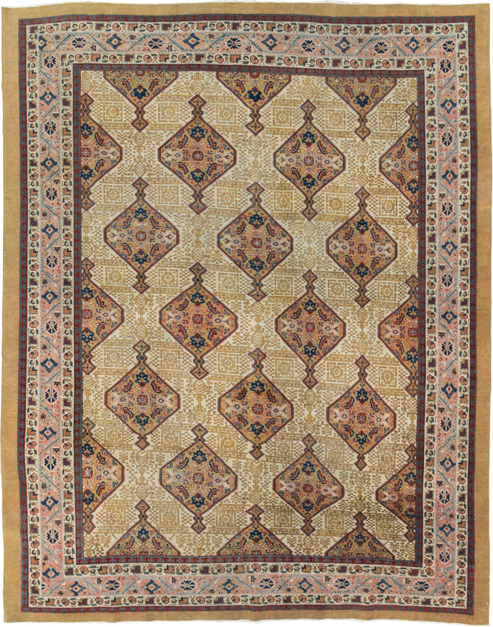 Antique Persian Tabriz Carpet, No.16282 - Staging