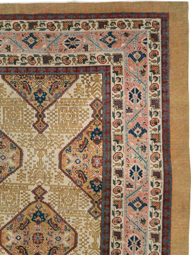 Antique Persian Tabriz Carpet, No.16282 - Staging