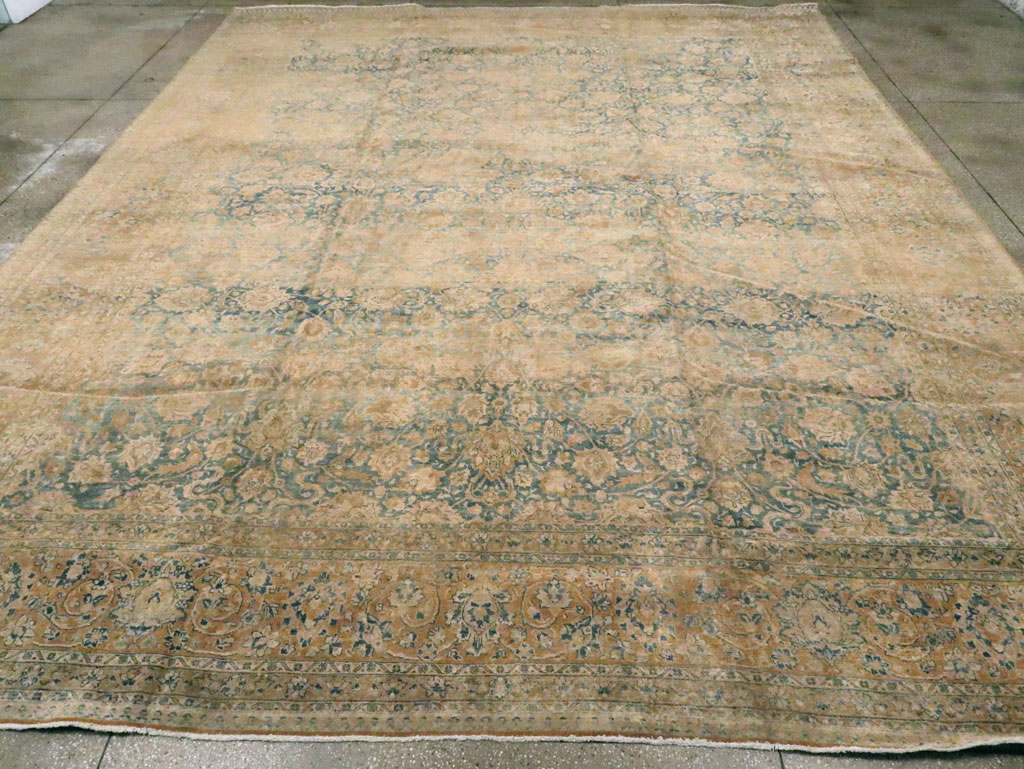 Antique Persian Tabriz Carpet, No.16289 - Staging