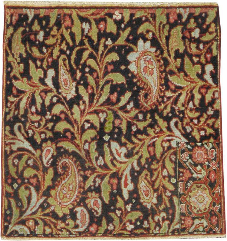 Antique Persian Senneh Rug, No.16298 - Staging