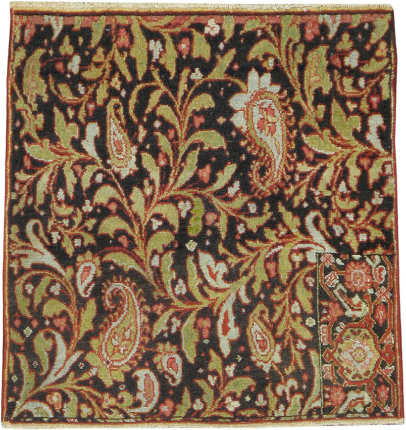 Antique Persian Senneh Rug, No.16298 - Staging