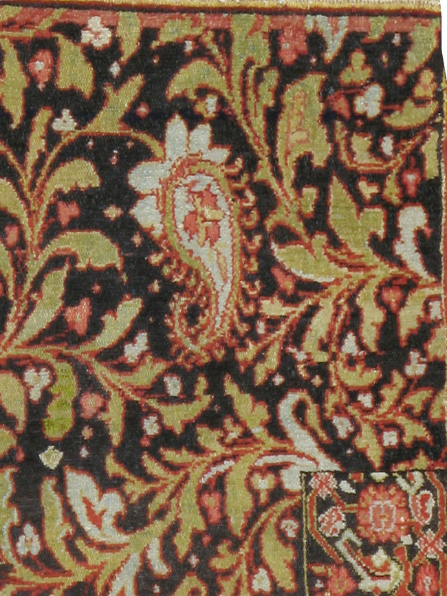 Antique Persian Senneh Rug, No.16298 - Staging