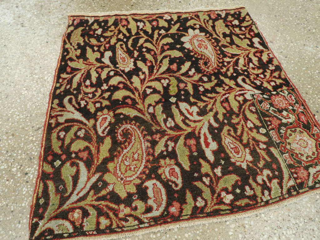 Antique Persian Senneh Rug, No.16298 - Staging