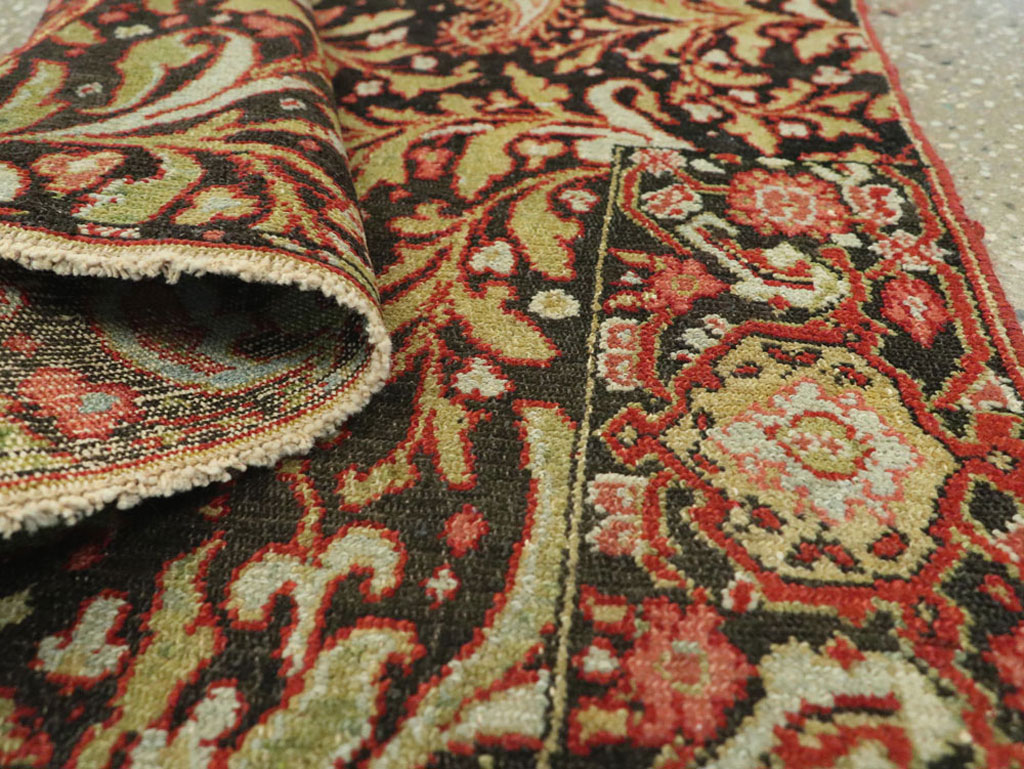 Antique Persian Senneh Rug, No.16298 - Staging