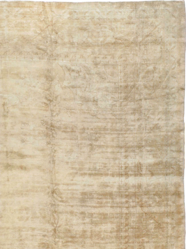 Antique Turkish Oushak Rug, No.16299 - Staging