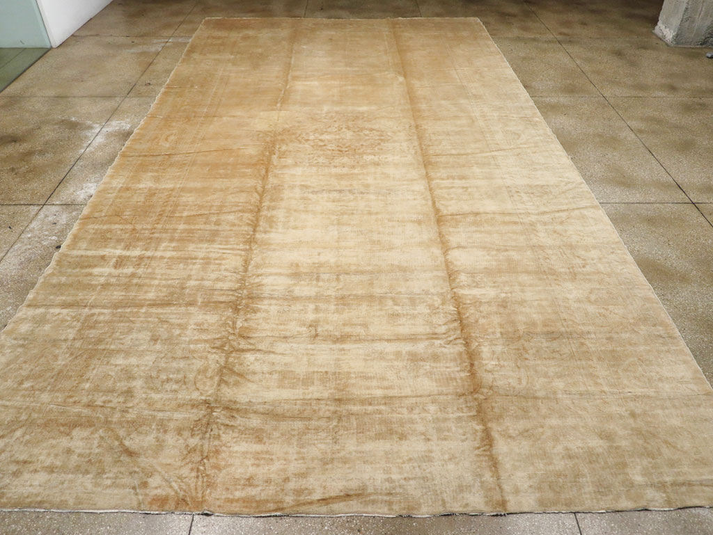 Antique Turkish Oushak Rug, No.16299 - Staging