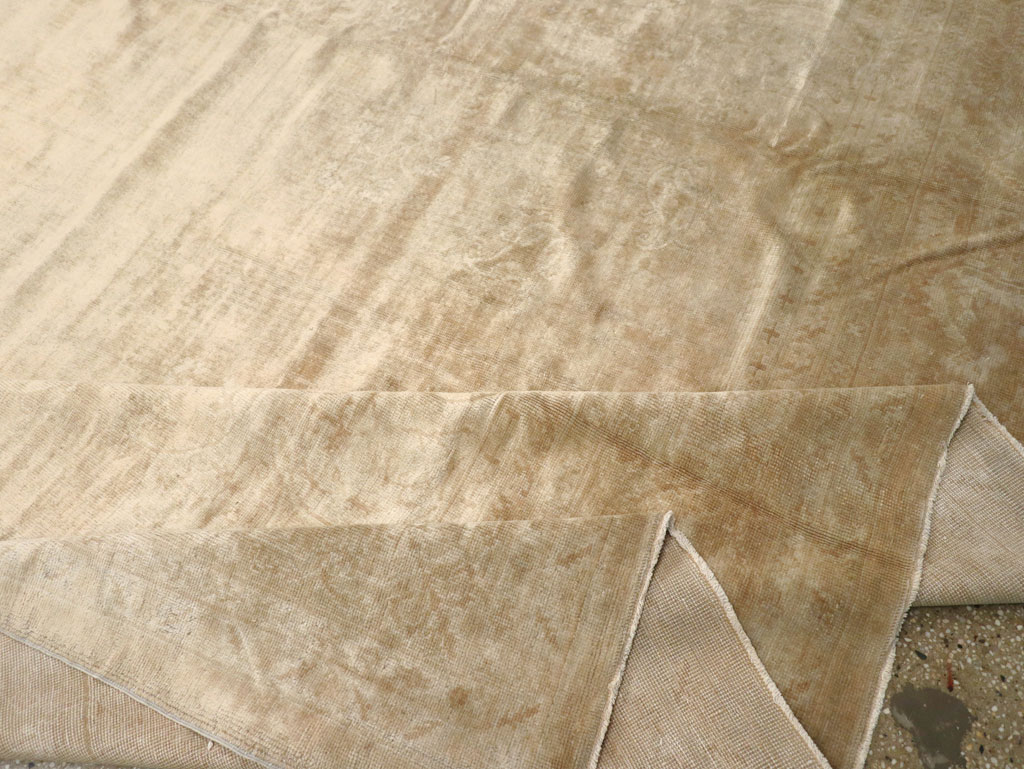 Antique Turkish Oushak Rug, No.16299 - Staging