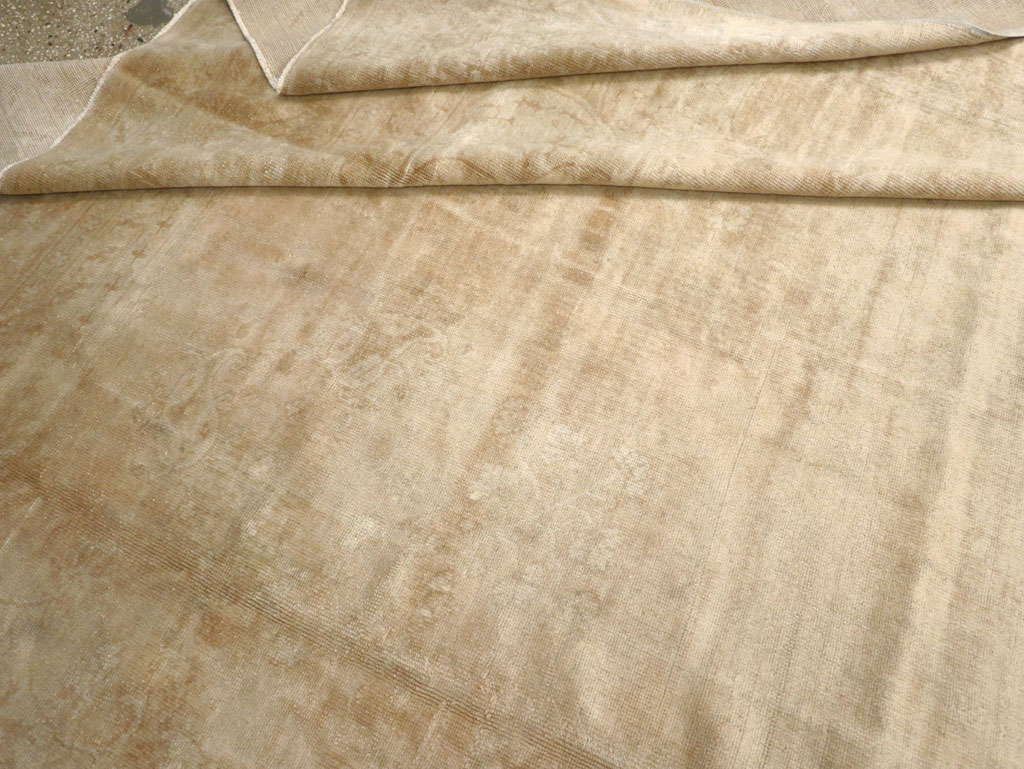 Antique Turkish Oushak Rug, No.16299 - Staging