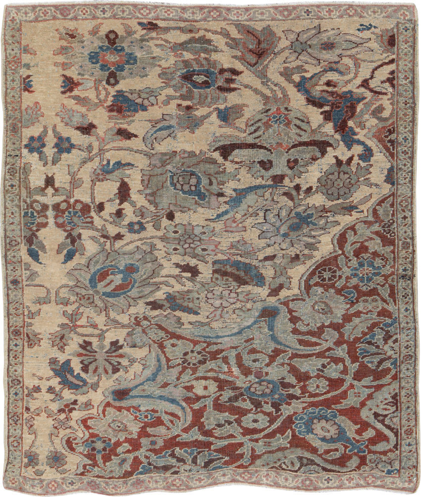 Antique Persian Mahal Sampler Rug, No.16304 - Staging