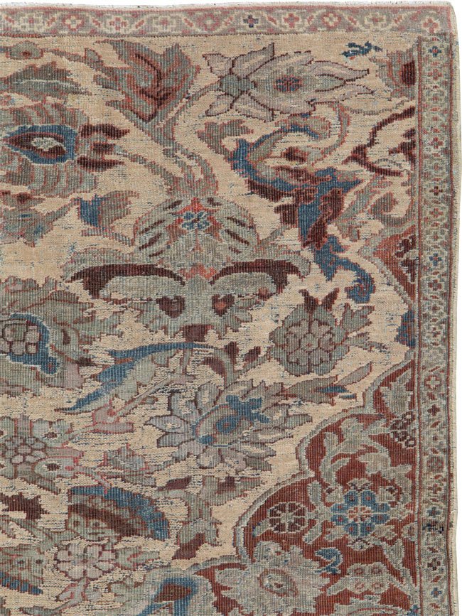 Antique Persian Mahal Sampler Rug, No.16304 - Staging