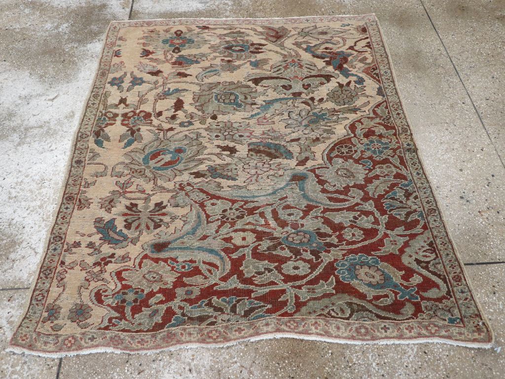 Antique Persian Mahal Sampler Rug, No.16304 - Staging