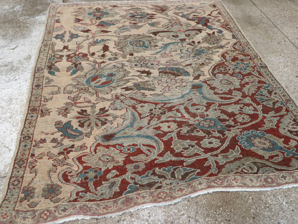 Antique Persian Mahal Sampler Rug, No.16304 - Staging