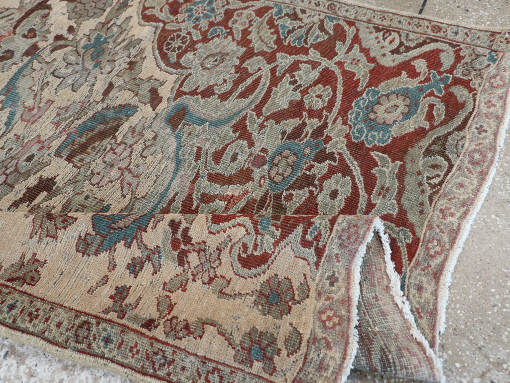 Antique Persian Mahal Sampler Rug, No.16304 - Staging