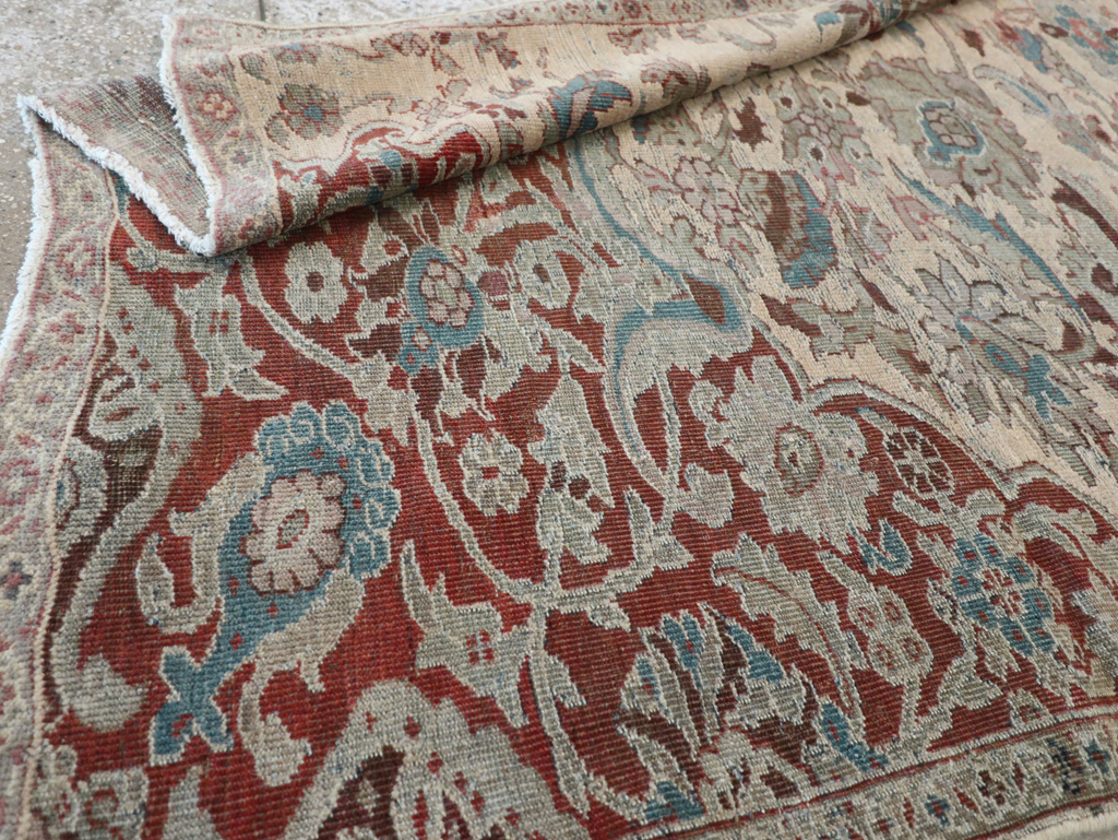 Antique Persian Mahal Sampler Rug, No.16304 - Staging