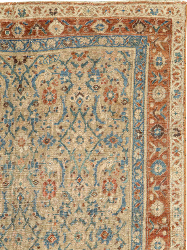 Antique Persian Kurdish Bidjar Rug, No.16305 - Staging